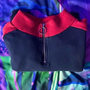 RETRO 90s TURTLENECK CROP TOP